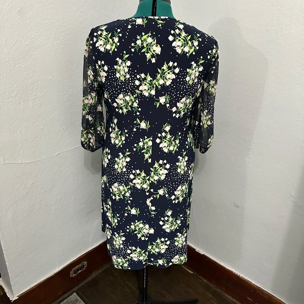 Tommy Hilfiger Navy Floral Dress - Picture 4 of 8